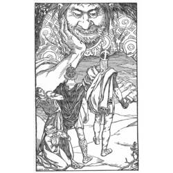 Раскраска: Скандинавская мифология (Боги и богини) #110447 - Бесплатные раскраски для печати