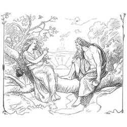 Раскраска: Скандинавская мифология (Боги и богини) #110453 - Бесплатные раскраски для печати