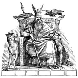 Раскраска: Скандинавская мифология (Боги и богини) #110518 - Бесплатные раскраски для печати