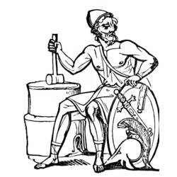 Раскраска: Римская мифология (Боги и богини) #110176 - Бесплатные раскраски для печати