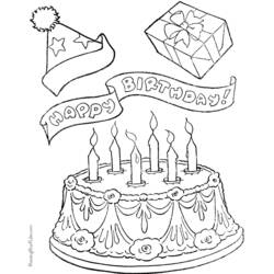 Раскраска: день рождения (Праздники и особые случаи) #57073 - Бесплатные раскраски для печати