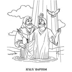 Раскраска: крещение (Праздники и особые случаи) #57467 - Бесплатные раскраски для печати