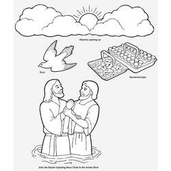 Раскраска: крещение (Праздники и особые случаи) #57490 - Бесплатные раскраски для печати