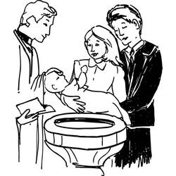 Раскраска: крещение (Праздники и особые случаи) #57715 - Бесплатные раскраски для печати
