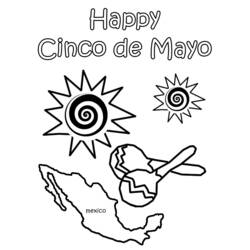 Раскраска: Синко де Майо (Праздники и особые случаи) #59979 - Бесплатные раскраски для печати