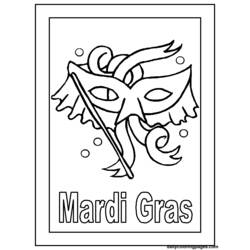 Раскраска: Марди Гра (Праздники и особые случаи) #60613 - Бесплатные раскраски для печати