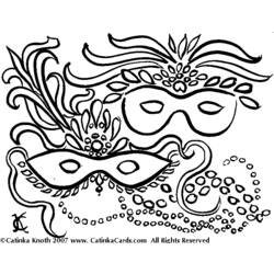 Раскраска: Марди Гра (Праздники и особые случаи) #60618 - Бесплатные раскраски для печати