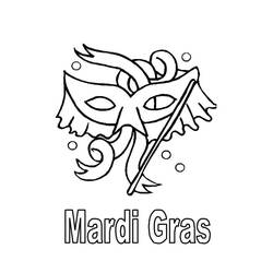 Раскраска: Марди Гра (Праздники и особые случаи) #60703 - Бесплатные раскраски для печати