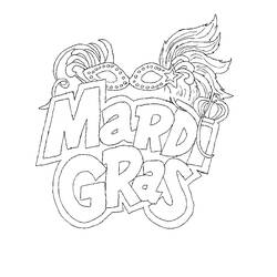 Раскраска: Марди Гра (Праздники и особые случаи) #60735 - Бесплатные раскраски для печати