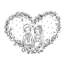Раскраска: брак (Праздники и особые случаи) #56259 - Бесплатные раскраски для печати