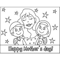 Раскраска: День матери (Праздники и особые случаи) #129768 - Бесплатные раскраски для печати