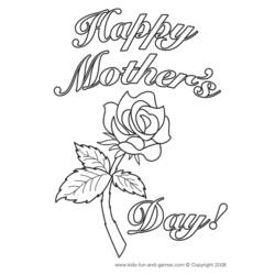 Раскраска: День матери (Праздники и особые случаи) #129780 - Бесплатные раскраски для печати