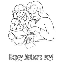 Раскраска: День матери (Праздники и особые случаи) #129781 - Бесплатные раскраски для печати