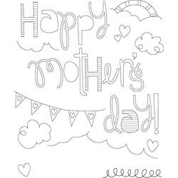 Раскраска: День матери (Праздники и особые случаи) #129882 - Бесплатные раскраски для печати