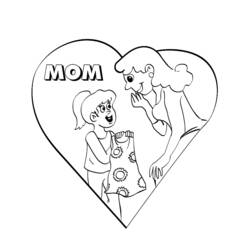 Раскраска: День матери (Праздники и особые случаи) #129904 - Бесплатные раскраски для печати
