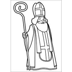 Раскраска: Святой николай (Праздники и особые случаи) #59114 - Бесплатные раскраски для печати