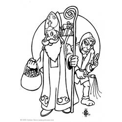 Раскраска: Святой николай (Праздники и особые случаи) #59116 - Бесплатные раскраски для печати