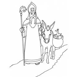 Раскраска: Святой николай (Праздники и особые случаи) #59133 - Бесплатные раскраски для печати