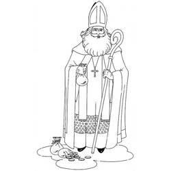 Раскраска: Святой николай (Праздники и особые случаи) #59138 - Бесплатные раскраски для печати