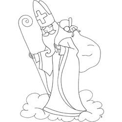 Раскраска: Святой николай (Праздники и особые случаи) #59145 - Бесплатные раскраски для печати
