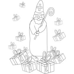 Раскраска: Святой николай (Праздники и особые случаи) #59150 - Бесплатные раскраски для печати
