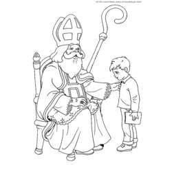 Раскраска: Святой николай (Праздники и особые случаи) #59157 - Бесплатные раскраски для печати