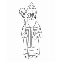 Раскраска: Святой николай (Праздники и особые случаи) #59253 - Бесплатные раскраски для печати