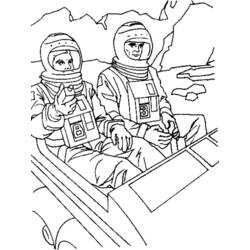 Раскраска: космонавт (Профессии и профессии) #87606 - Бесплатные раскраски для печати