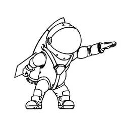 Раскраска: космонавт (Профессии и профессии) #87608 - Бесплатные раскраски для печати