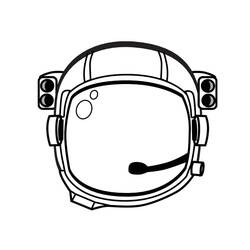 Раскраска: космонавт (Профессии и профессии) #87622 - Бесплатные раскраски для печати