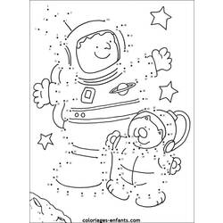 Раскраска: космонавт (Профессии и профессии) #87703 - Бесплатные раскраски для печати