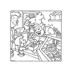 Раскраска: пекарь (Профессии и профессии) #89896 - Бесплатные раскраски для печати