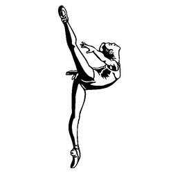Раскраска: Танцор (Профессии и профессии) #92126 - Бесплатные раскраски для печати