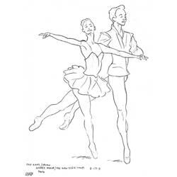 Раскраска: Танцор (Профессии и профессии) #92150 - Бесплатные раскраски для печати