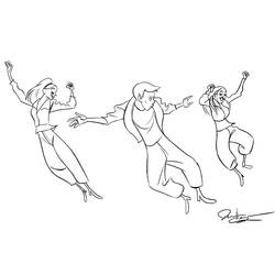 Раскраска: Танцор (Профессии и профессии) #92156 - Бесплатные раскраски для печати