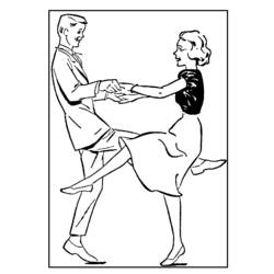 Раскраска: Танцор (Профессии и профессии) #92197 - Бесплатные раскраски для печати