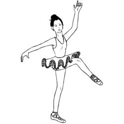 Раскраска: Танцор (Профессии и профессии) #92234 - Бесплатные раскраски для печати
