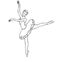 Раскраска: Танцор (Профессии и профессии) #92395 - Бесплатные раскраски для печати