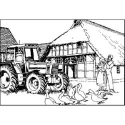 Раскраска: фермер (Профессии и профессии) #96216 - Бесплатные раскраски для печати