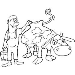 Раскраска: фермер (Профессии и профессии) #96316 - Бесплатные раскраски для печати