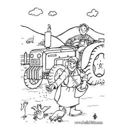 Раскраска: фермер (Профессии и профессии) #96335 - Бесплатные раскраски для печати