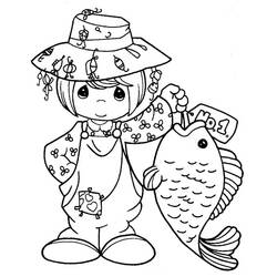 Раскраска: рыбак (Профессии и профессии) #104013 - Бесплатные раскраски для печати
