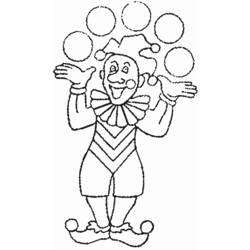 Раскраска: жонглер (Профессии и профессии) #99220 - Бесплатные раскраски для печати