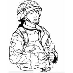 Раскраска: военные (Профессии и профессии) #102118 - Бесплатные раскраски для печати