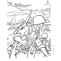 Раскраска: военные (Профессии и профессии) #102238 - Бесплатные раскраски для печати