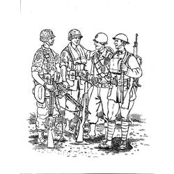 Раскраска: военные (Профессии и профессии) #102394 - Бесплатные раскраски для печати