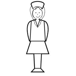 Раскраска: Медсестра / Медсестра (Профессии и профессии) #170425 - Бесплатные раскраски для печати