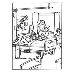 Раскраска: Медсестра / Медсестра (Профессии и профессии) #170430 - Бесплатные раскраски для печати