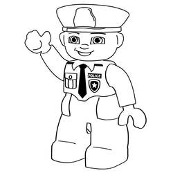 Раскраска: полицейский (Профессии и профессии) #105388 - Бесплатные раскраски для печати