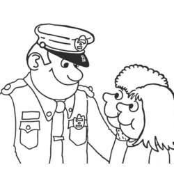 Раскраска: полицейский (Профессии и профессии) #105400 - Бесплатные раскраски для печати